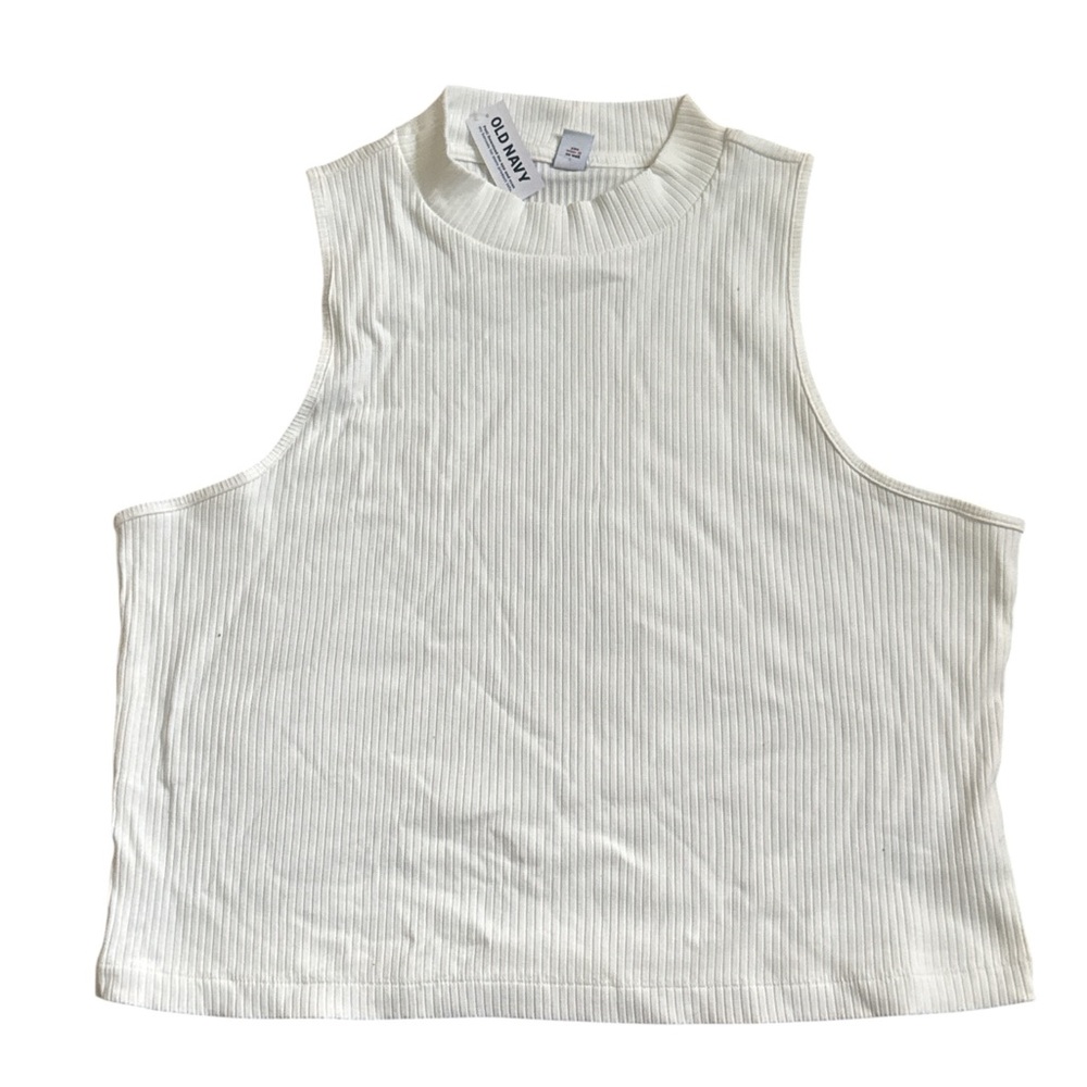 Old Navy Women's Cream Ribbed Tank Top XXL NWT